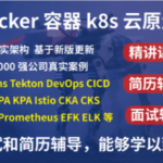2023韩先超-kubernetes k8s+DevOps云原生全栈技术：基于世界1000强实战课程